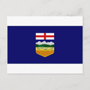 Canada Alberta Flag Postcard