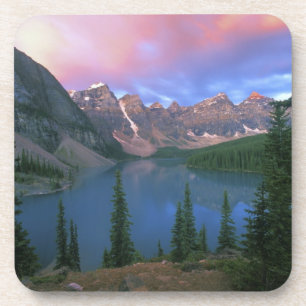 Canada, Alberta, Lake Moraine at Dawn, Banff Coaster