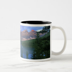 Canada, Alberta, Lake Moraine at Dawn, Banff Two-Tone Coffee Mug