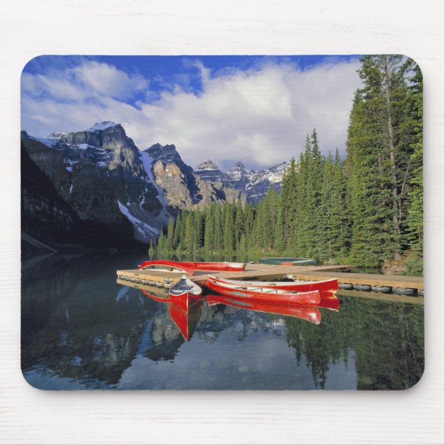 Canada, Alberta, Moraine Lake. The glassy Mouse Mat (Front)