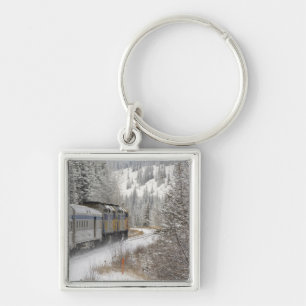 Canada, Alberta. VIA Rail Snow Train between Key Ring