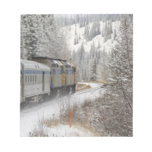 Canada, Alberta. VIA Rail Snow Train between Notepad