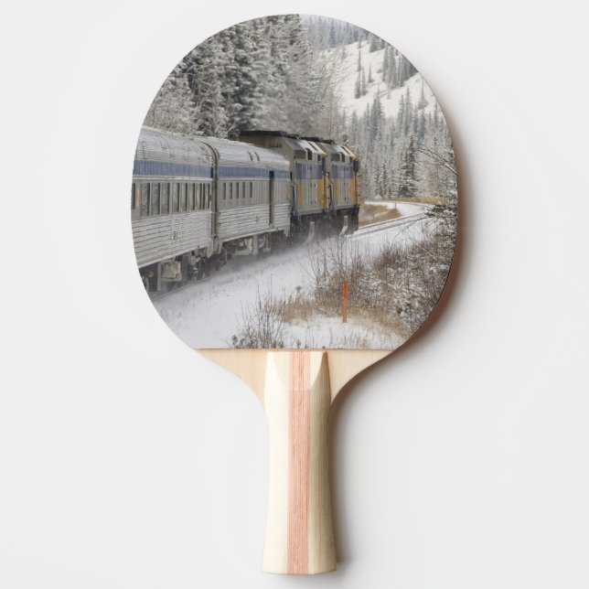 Canada, Alberta. VIA Rail Snow Train between Ping Pong Paddle (Front)