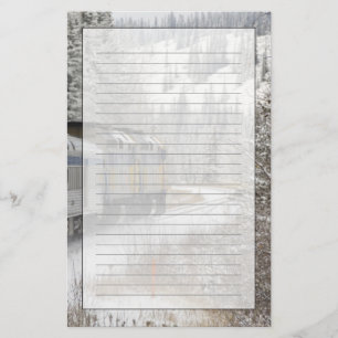 Canada, Alberta. VIA Rail Snow Train between Stationery