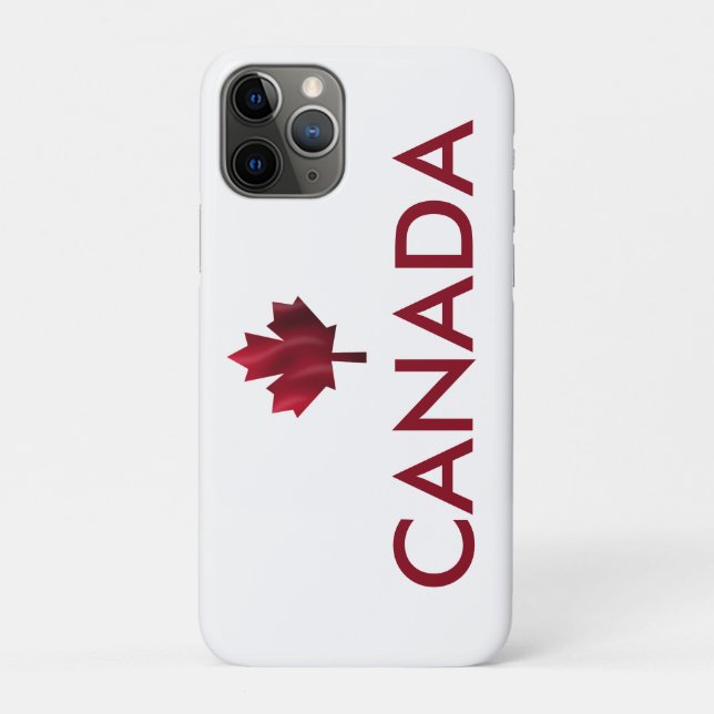 Canada and Red Maple Leaf Case-Mate iPhone Case (Back)