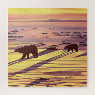 Canada Art Puzzles - Polar Bear Landscape Puzzles
