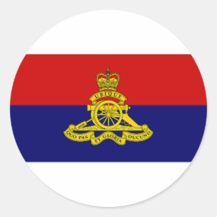 Canada Artillery Branch Camp Flag Classic Round Sticker