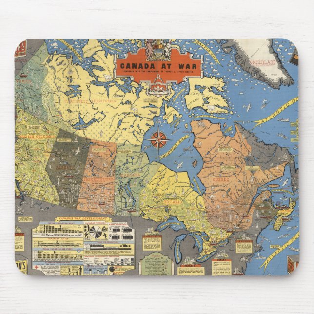 Canada At War Mouse Mat (Front)