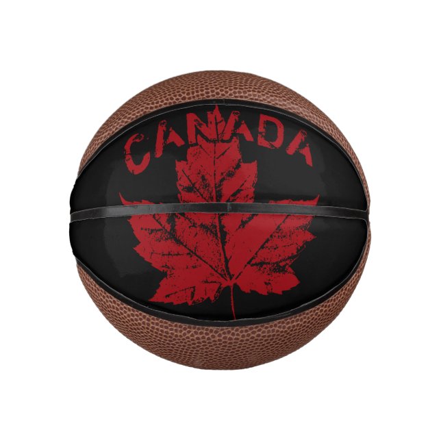 Canada Basketball Cool Retro Maple Leaf Gifts (Front)