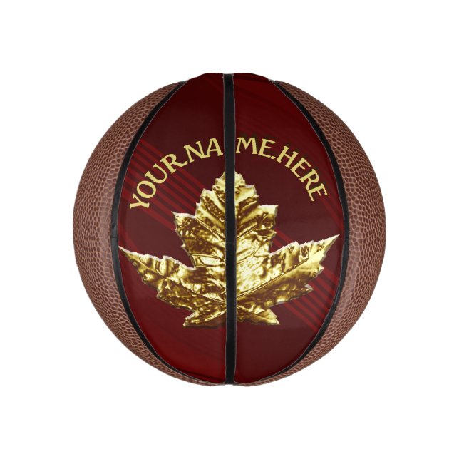 Canada Basketball Custom Canada Souvenir Balls (Vertical)