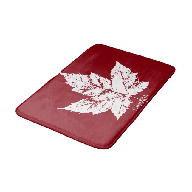 Canada Bath Mat Cool Custom Canada Souvenir Decor (Angled)