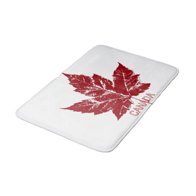 Canada Bath Mat Cool Custom Canada Souvenir Decor (Angled)