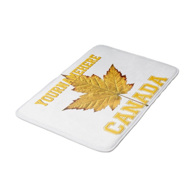 Canada Bath Mat Custom Varsity Canada Souvenir (Angled)
