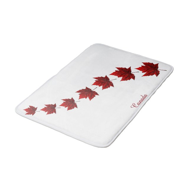 Canada Bath Mat Personalised Canada Souvenir Decor (Angled)