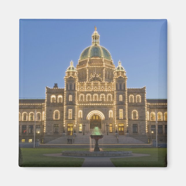 Canada, BC, Victoria, BC Legislature Building at Magnet (Front)