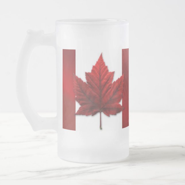 Canada Beer Mug Canada Flag Souvenir Glasses (Left)