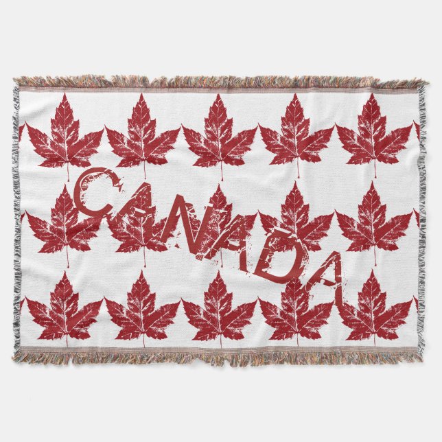 Canada Blanket Cool Canada Souvenir Throw Blanket (Front)