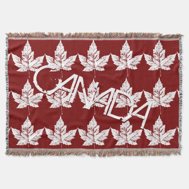 Canada Blanket Cool Canada Souvenir Throw Blanket (Front)