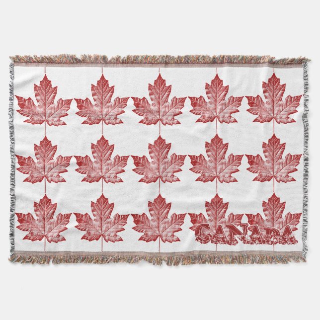 Canada Blanket Cool Canada Souvenir Throw Blanket (Front)