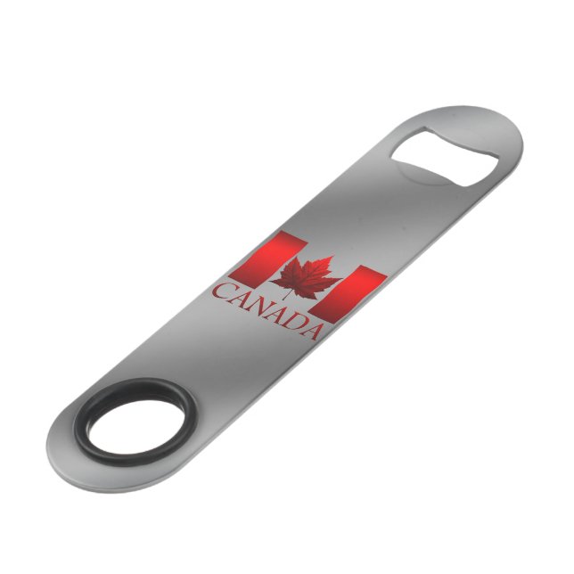 Canada Bottle Opener Canada Flag Souvenirs (Front Angled)