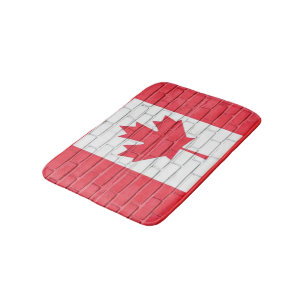 CANADA BRICK FLAG BATH MAT
