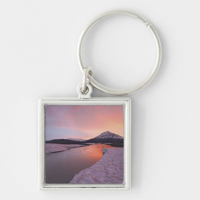 Canada, British Columbia, Alsek River Valley. Key Ring (Front)