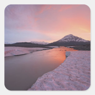 Canada, British Columbia, Alsek River Valley. Square Sticker