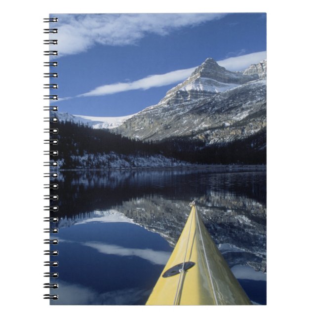 Canada, British Columbia, Banff. Kayak bow on Notebook (Front)
