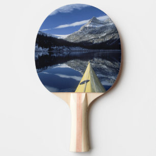 Canada, British Columbia, Banff. Kayak bow on Ping Pong Paddle