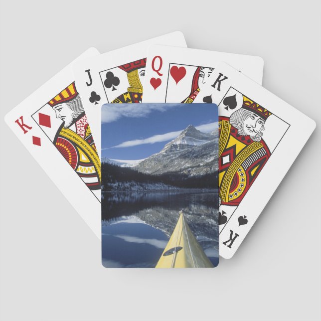 Canada, British Columbia, Banff. Kayak bow on Playing Cards (Back)