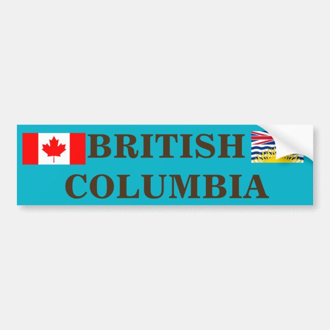 Canada - British Columbia Bumper Sticker (Front)