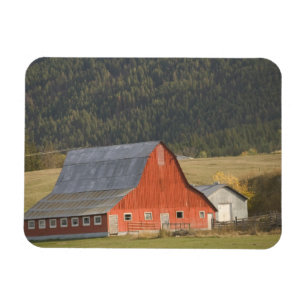 CANADA, British Columbia, Enderby. Red Barn / Magnet