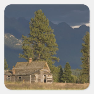 Canada, British Columbia, Kootenay Rockies, Square Sticker