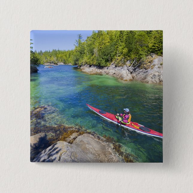 Canada, British Columbia, Vancouver Island. Sea 2 15 Cm Square Badge (Front)