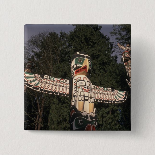 Canada, British Columbia, Vancouver.  Native 15 Cm Square Badge (Front)
