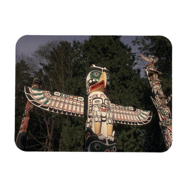 Canada, British Columbia, Vancouver.  Native Magnet (Horizontal)