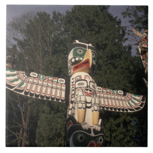 Canada, British Columbia, Vancouver.  Native Tile