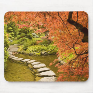 CANADA, British Columbia, Victoria. Autumn Mouse Mat