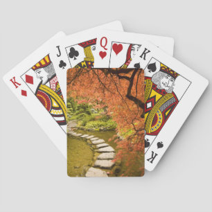 CANADA, British Columbia, Victoria. Autumn Playing Cards