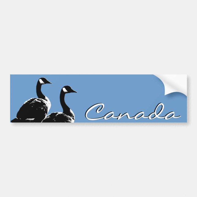Canada Bumper Sticker Canada Geese Stickers (Front)