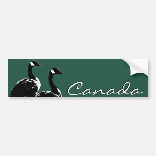Canada Bumper Sticker Canada Geese Stickers (Front)