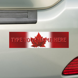 Canada Bumper Stickers Customised CN Flag Stickers