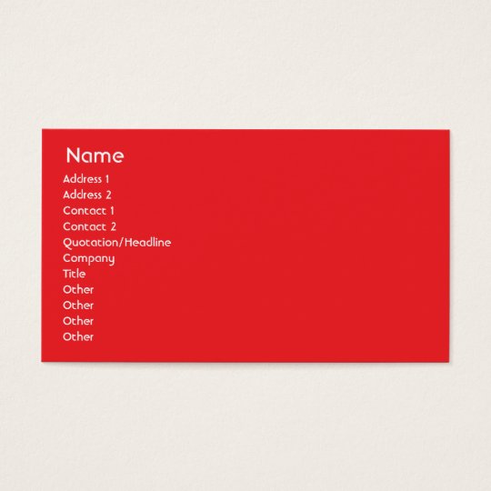 Canada - Business Business Card
