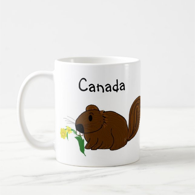 Canada Busy Beaver Coffee Mug (Left)