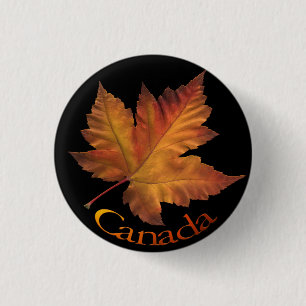 Canada Button Canada Maple Leaf Souvenir Buttons