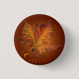 Canada Button Canada Maple Leaf Souvenir Buttons