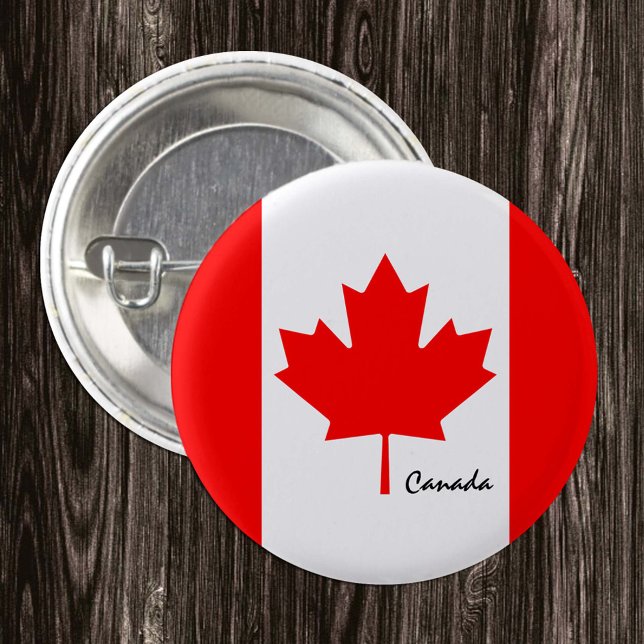 Canada button, patriotic Canadian Flag fashion 3 Cm Round Badge (Creator Uploaded)