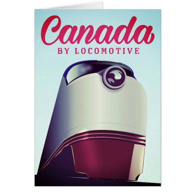 Canada By locomotive 1950s train poster (Front)