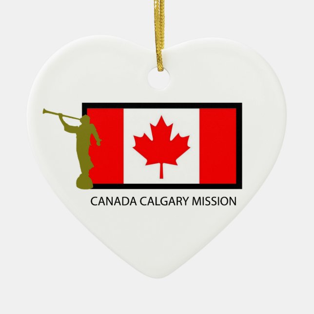 CANADA CALGARY MISSION LDS CTR CERAMIC TREE DECORATION (Front)