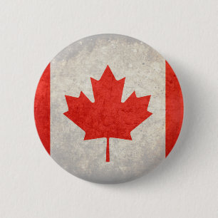 Canada; Canadian Flag 6 Cm Round Badge